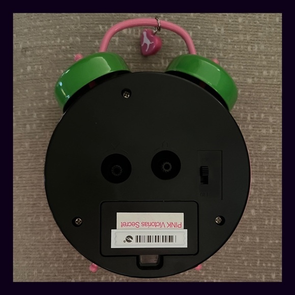 Victoria’s Secret Pink Flag Alarm Clock Throw Pillow Flip Flops Set - Picture 8 of 9